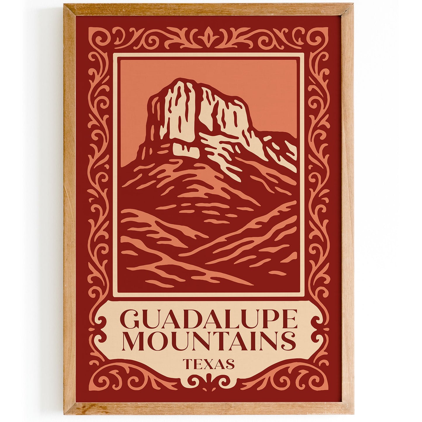 Guadalupe Mountains Texas National Park Poster