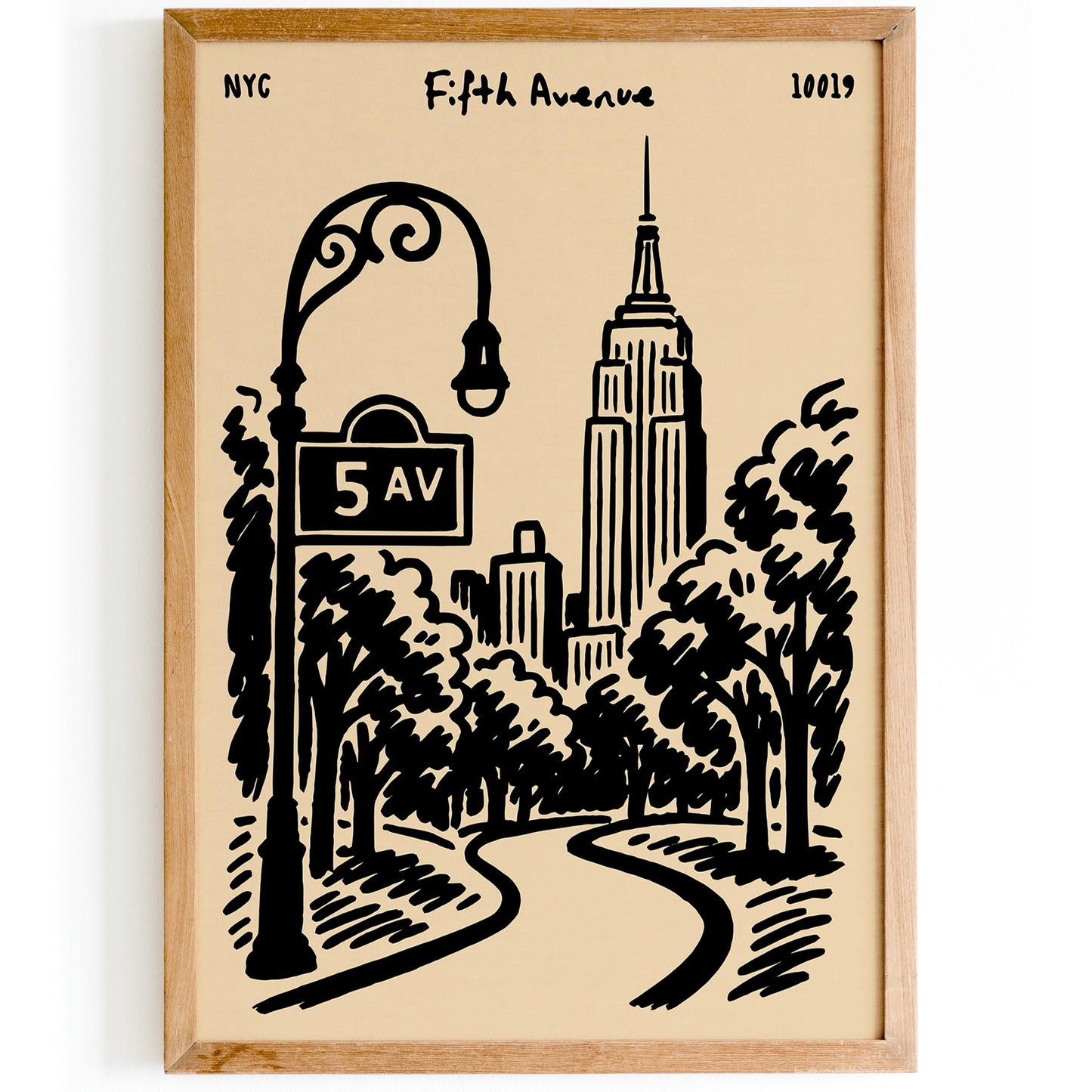 Fifth Avenue NYC Cityscape Poster