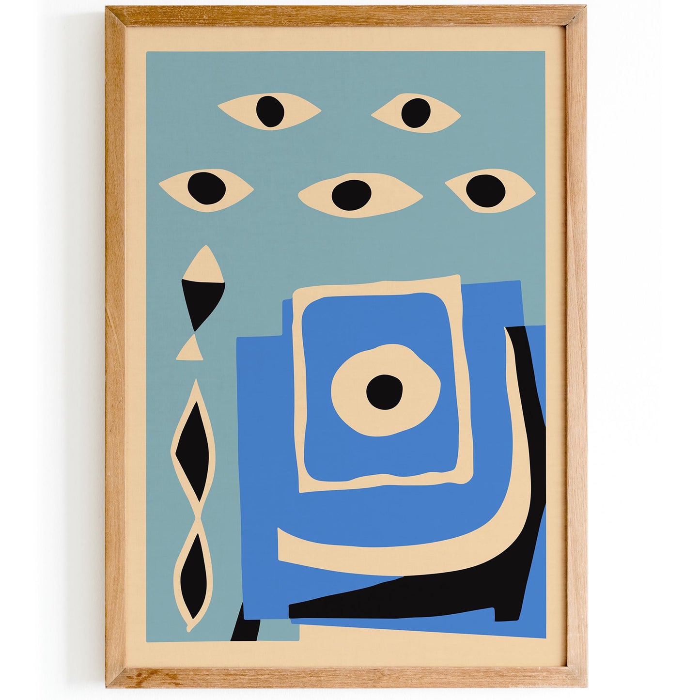 Surreal Eye Pattern Art Print