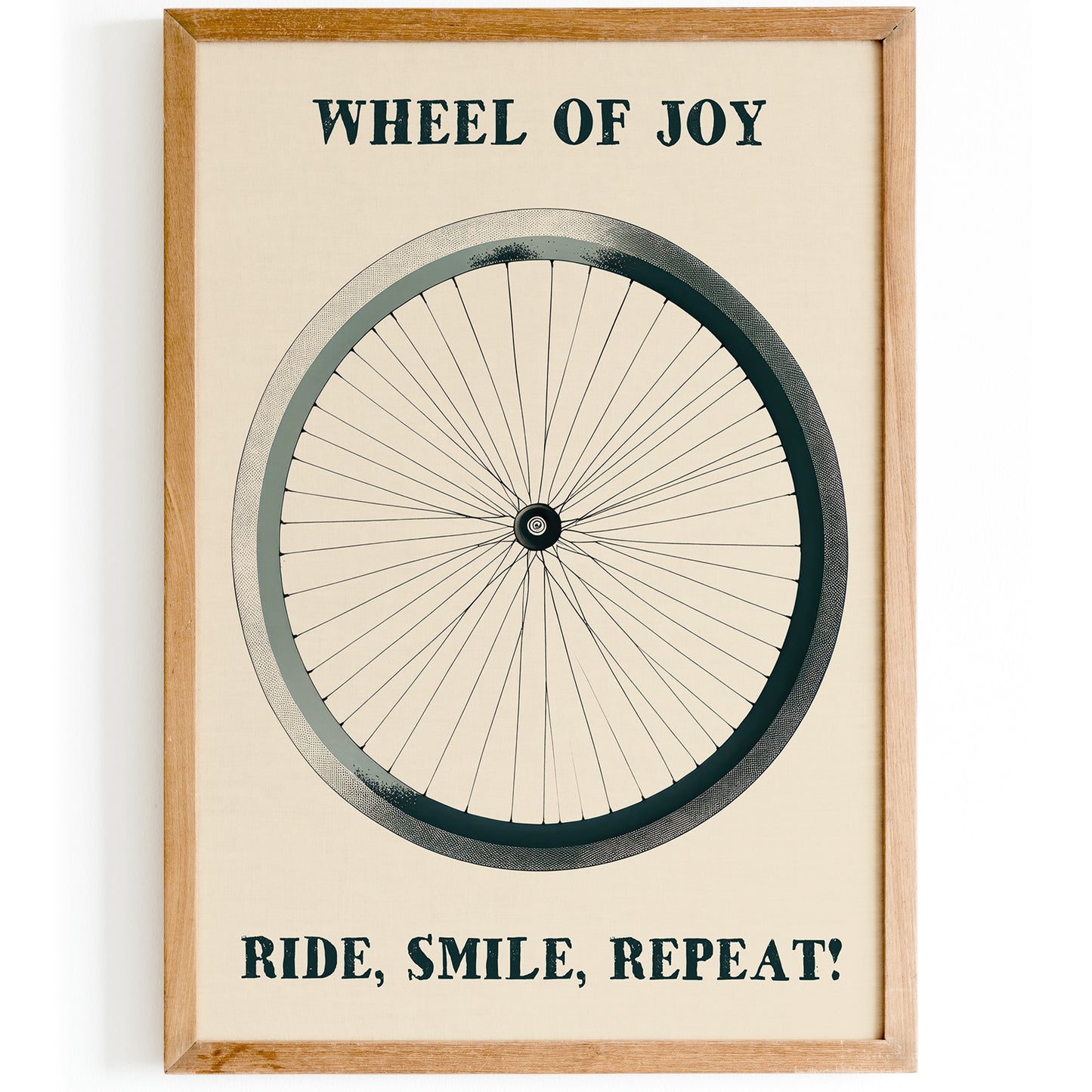 Wheel of Joy - Cycling Poster