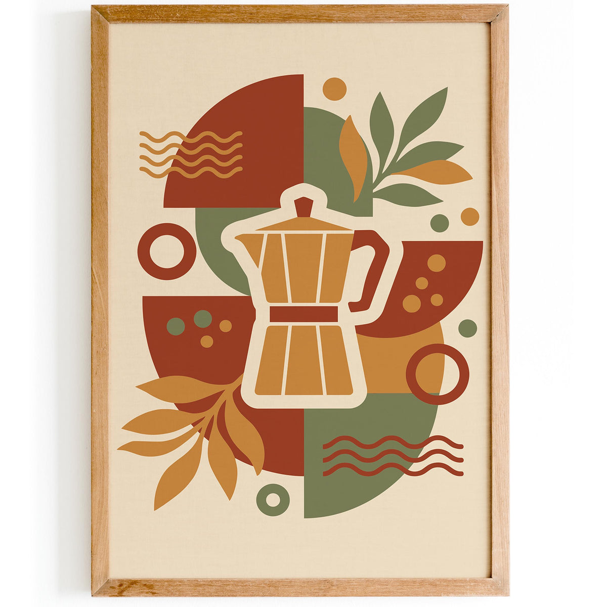 Moka Pot Coffee Art Poster
