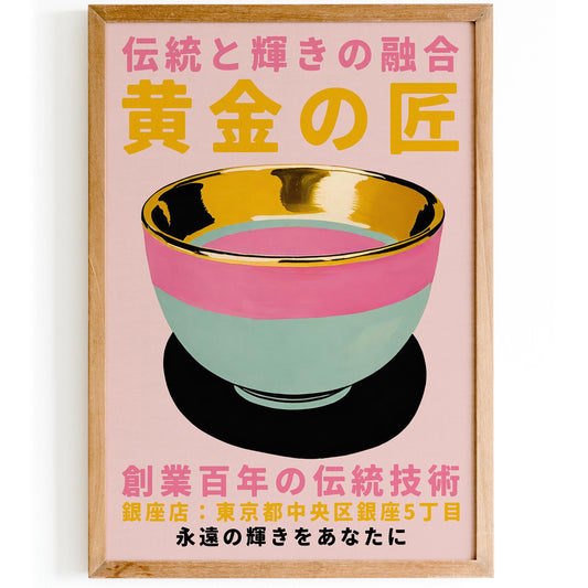 Elegant Japanese Bowl Poster Print