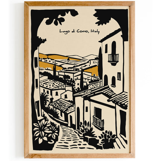 Lake Como Poster - Italy Travel Wall Art Print