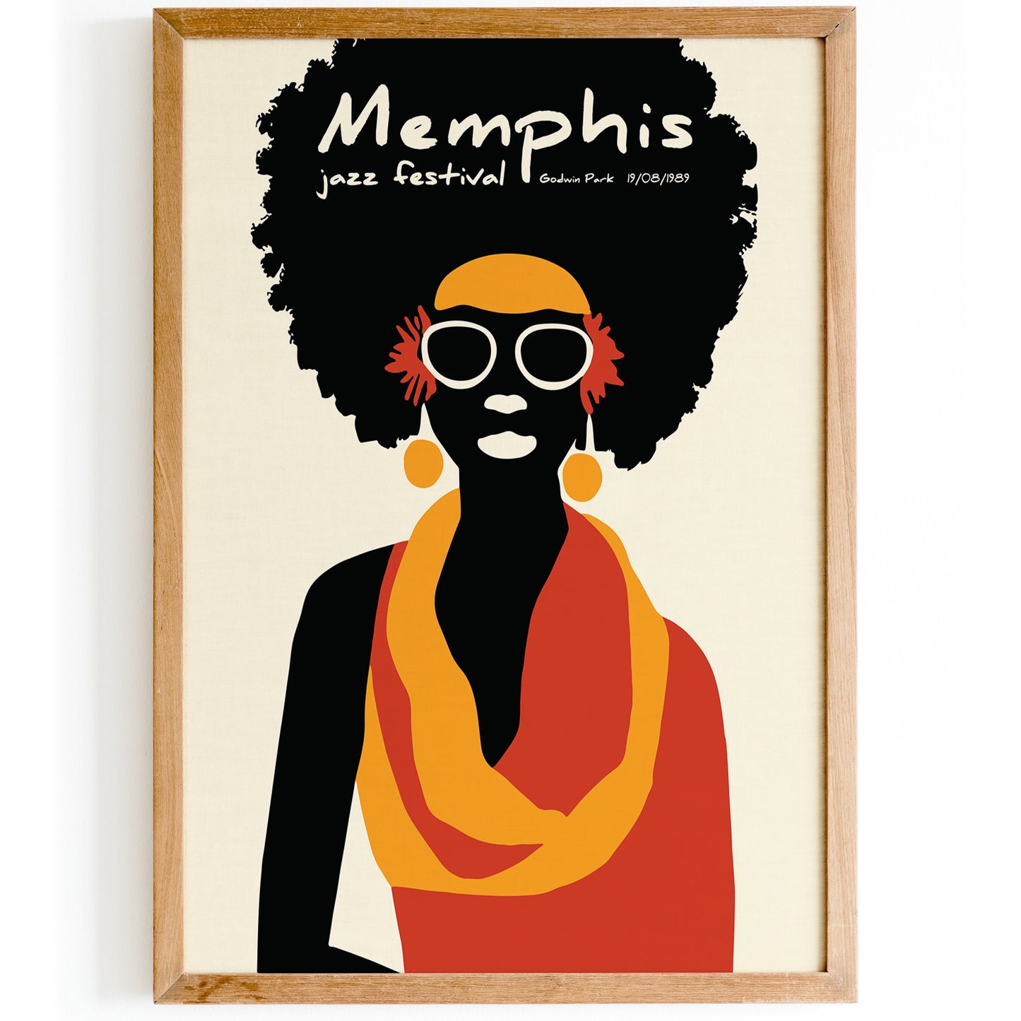 Memphis Jazz Festival Retro Poster