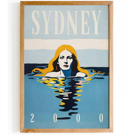 Sydney 2000 Swimmer Poster Print