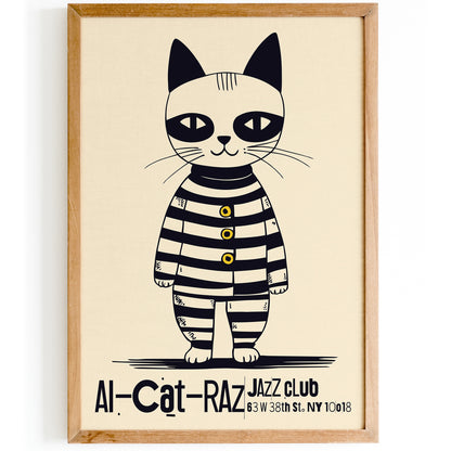 Al-Cat-Raz Jazz Club NYC Poster