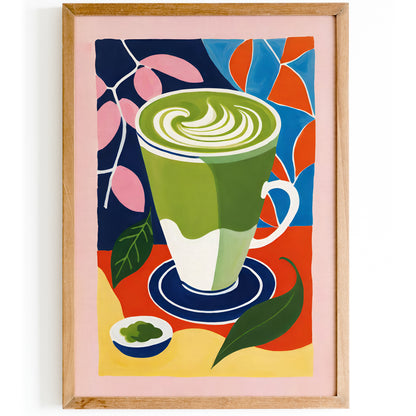 Matcha Drink Kitchen Art Print