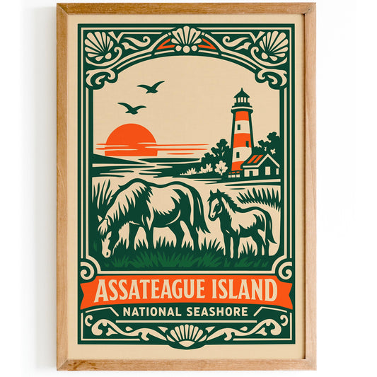Assateague Island National Seashore Poster
