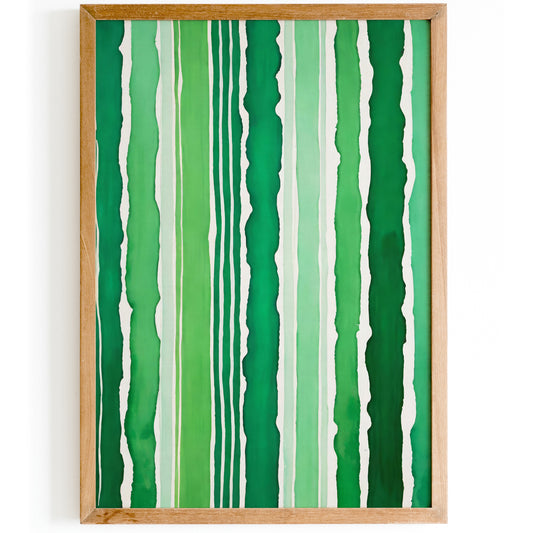 Green Watercolor Contemporary Wall Art