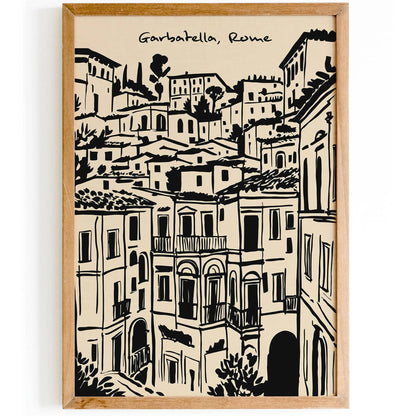 Garbatella Rome Poster 2025