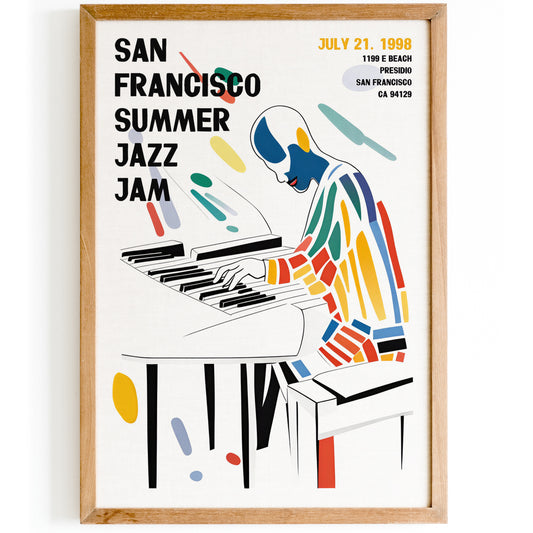 San Francisco Summer Jazz Festival Poster