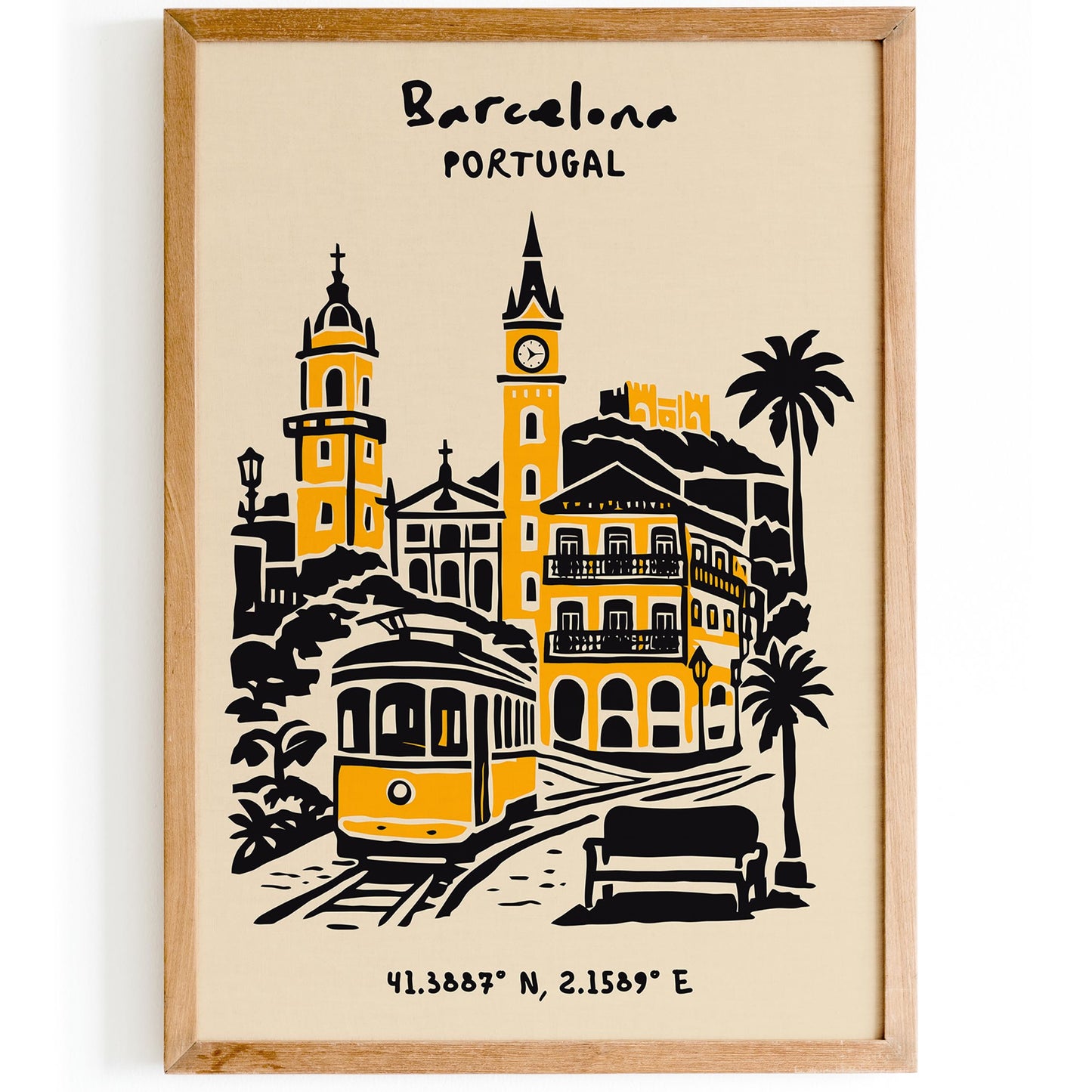 Barcelona Spain Poster 2026 – Travel Wall Art Print