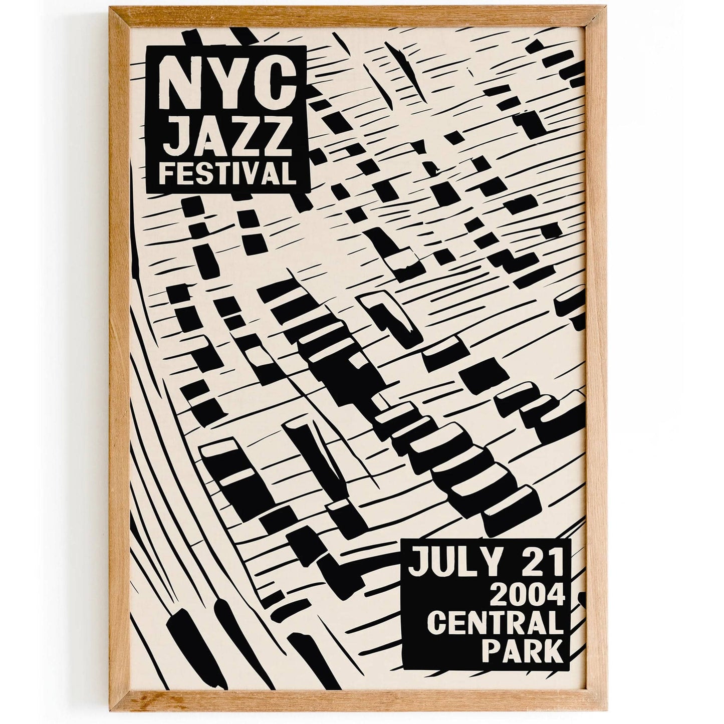 NYC Jazz Festival 2004 Retro Print