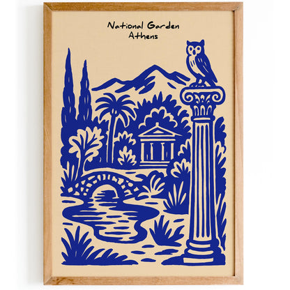 National Garden Athens Poster - Greece Travel Wall Art