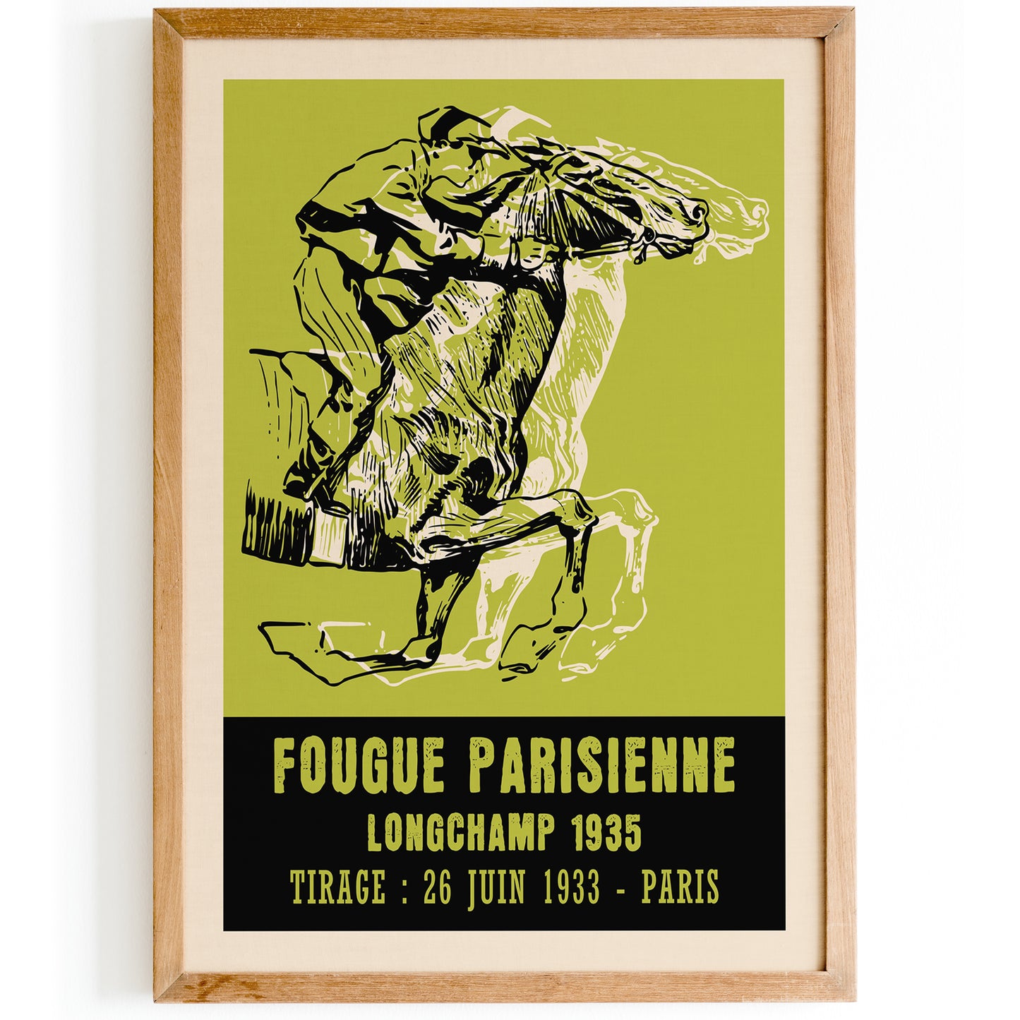 French Horse Racing 1935 Vintage Poster