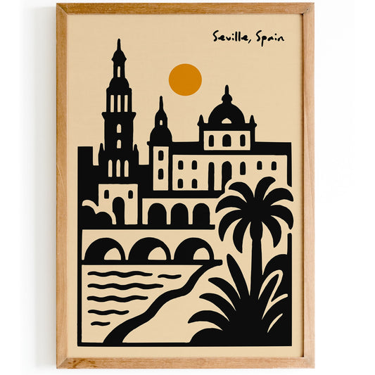 Seville Spain Modern Architecture Poster