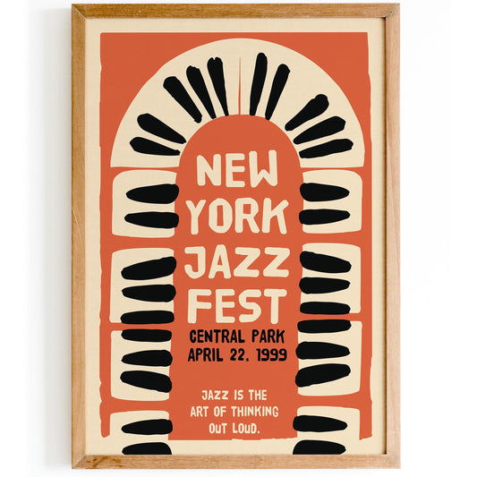 New York Jazz Fest 1999 Wall Art Print