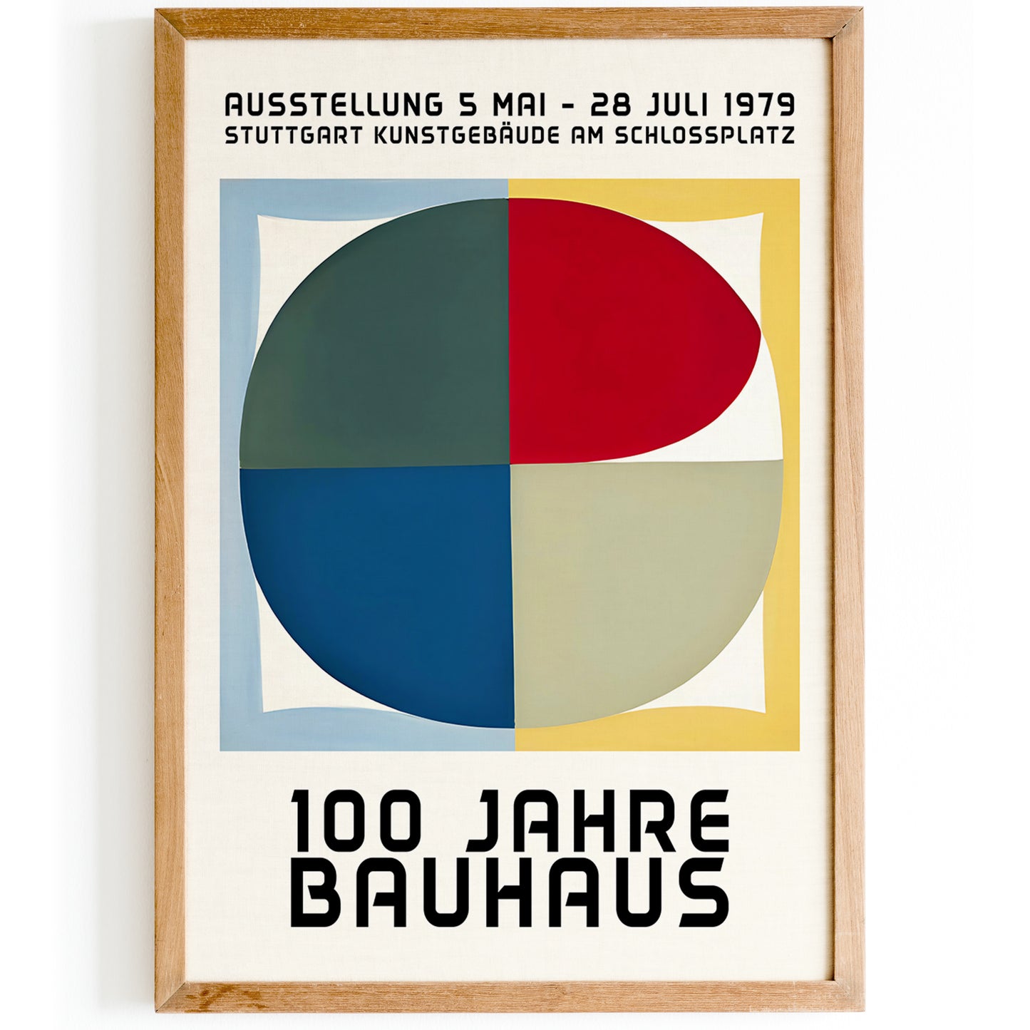 100 Jahre Bauhaus Retro Poster