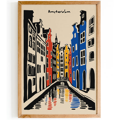 Amsterdam Ink Drawing Art Print