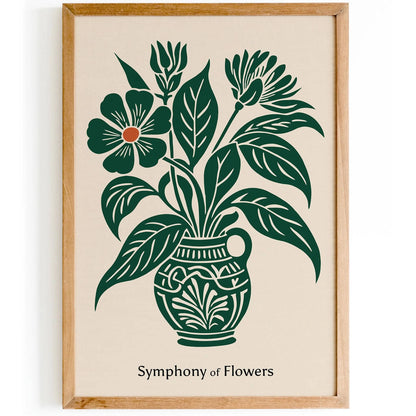 Rococo Floral Elegance Poster