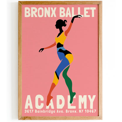 Bronx Ballet Academy Pink Ballerina Prints