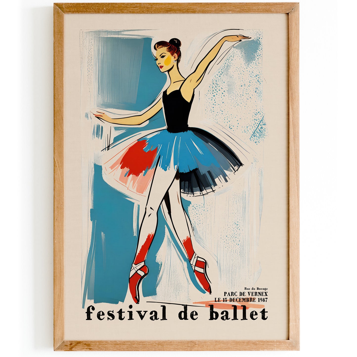 Festival De Ballet French Ballerina Poster