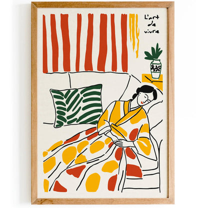 L’art de vivre Sleeping Woman Poster