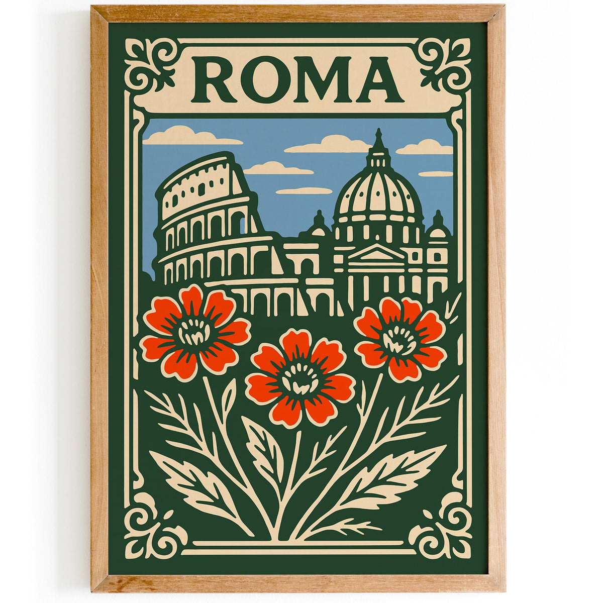 Rome Italy Cityscape Poster