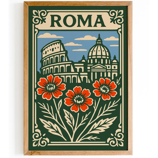 Rome Italy Cityscape Poster