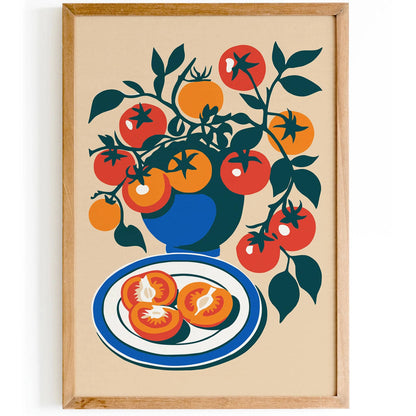 Cherry Tomatoes Poster - Kitchen Wall Decor