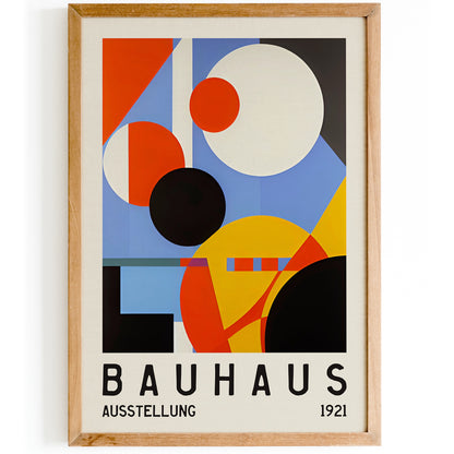 Bauhaus 1921 - Retro Art Exhibition Poster