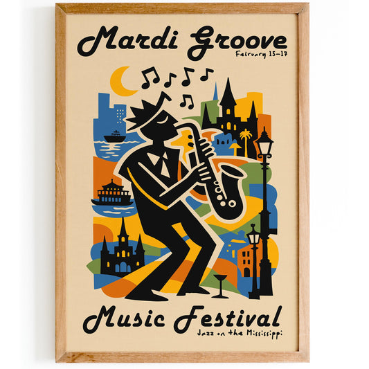 Mardi Groove New Orleans Music Festival Poster