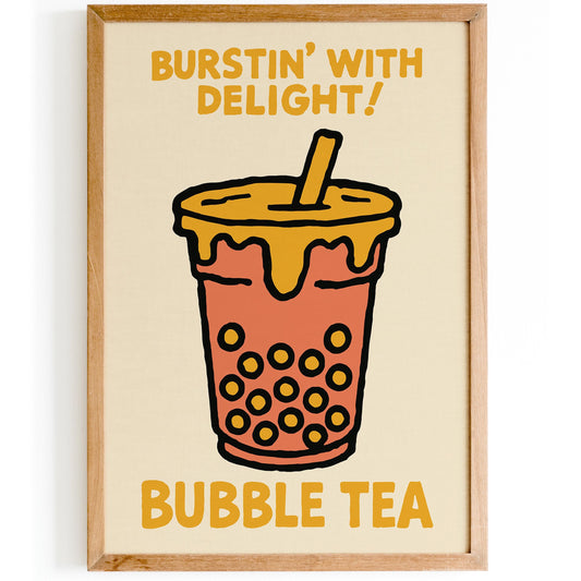 Bubble Tea Fun Poster