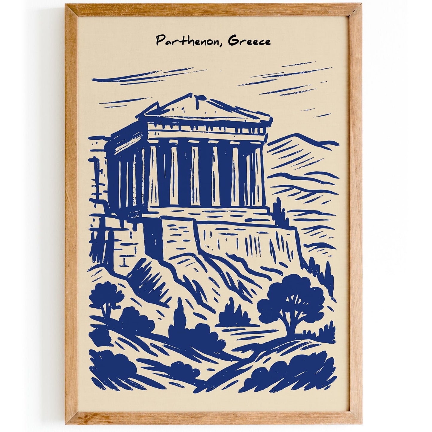 Parthenon Poster - Ancient Greece Architecture Wall Art