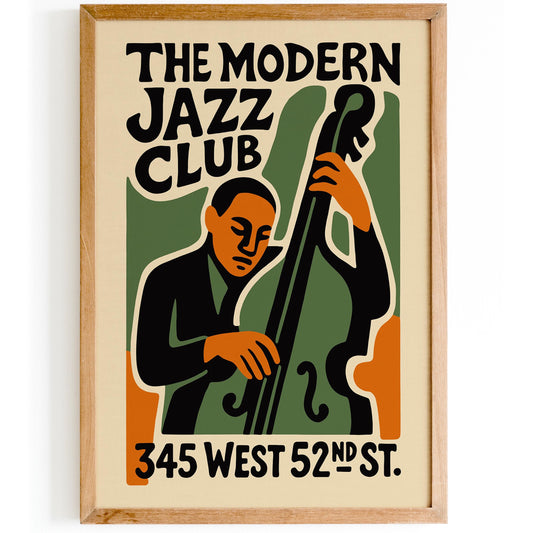Jazz Club Vintage Poster Print