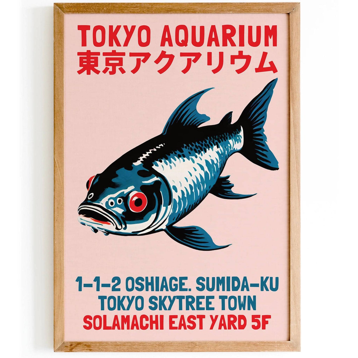 Tokyo Aquarium Retro Poster