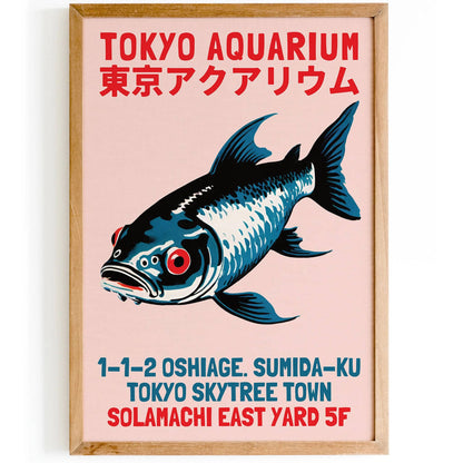 Tokyo Aquarium Retro Poster