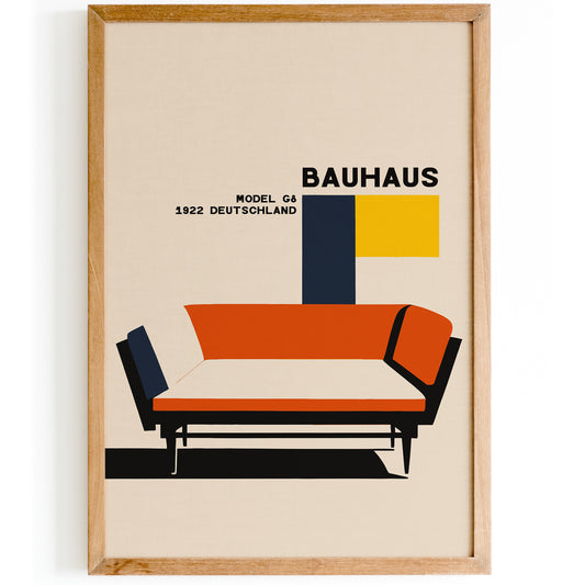 Bauhaus Furniture Mid-Century Poster