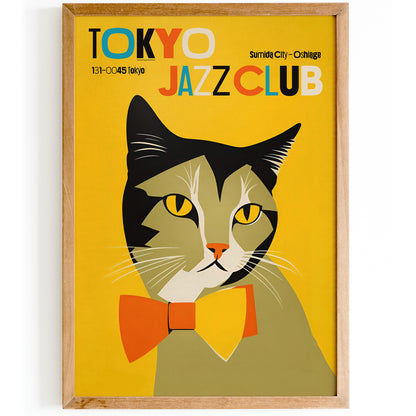 Tokyo Jazz Club Retro Poster