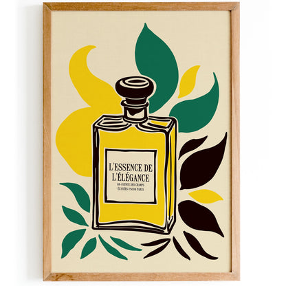 Botanical Perfume Bottle Poster Print