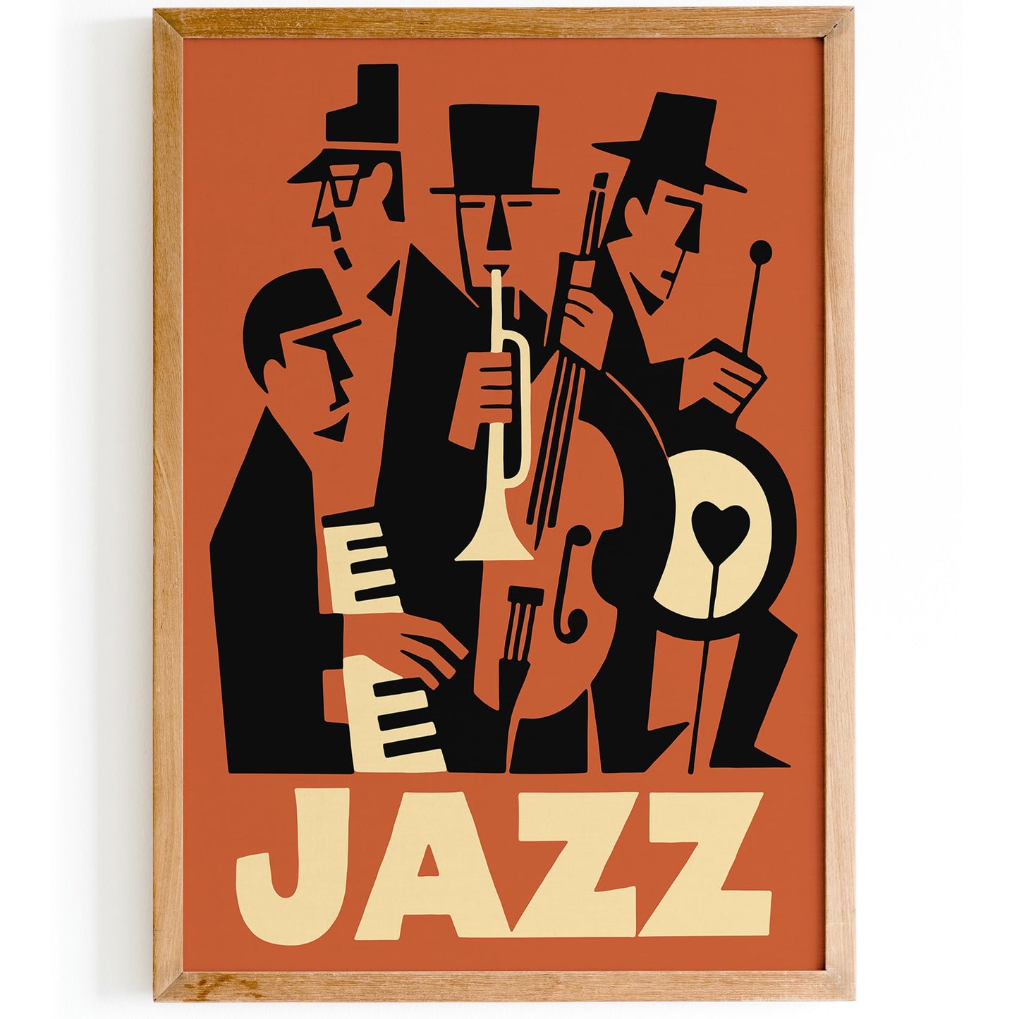 Jazz Night Music Poster - Retro Music Club Wall Art Decor