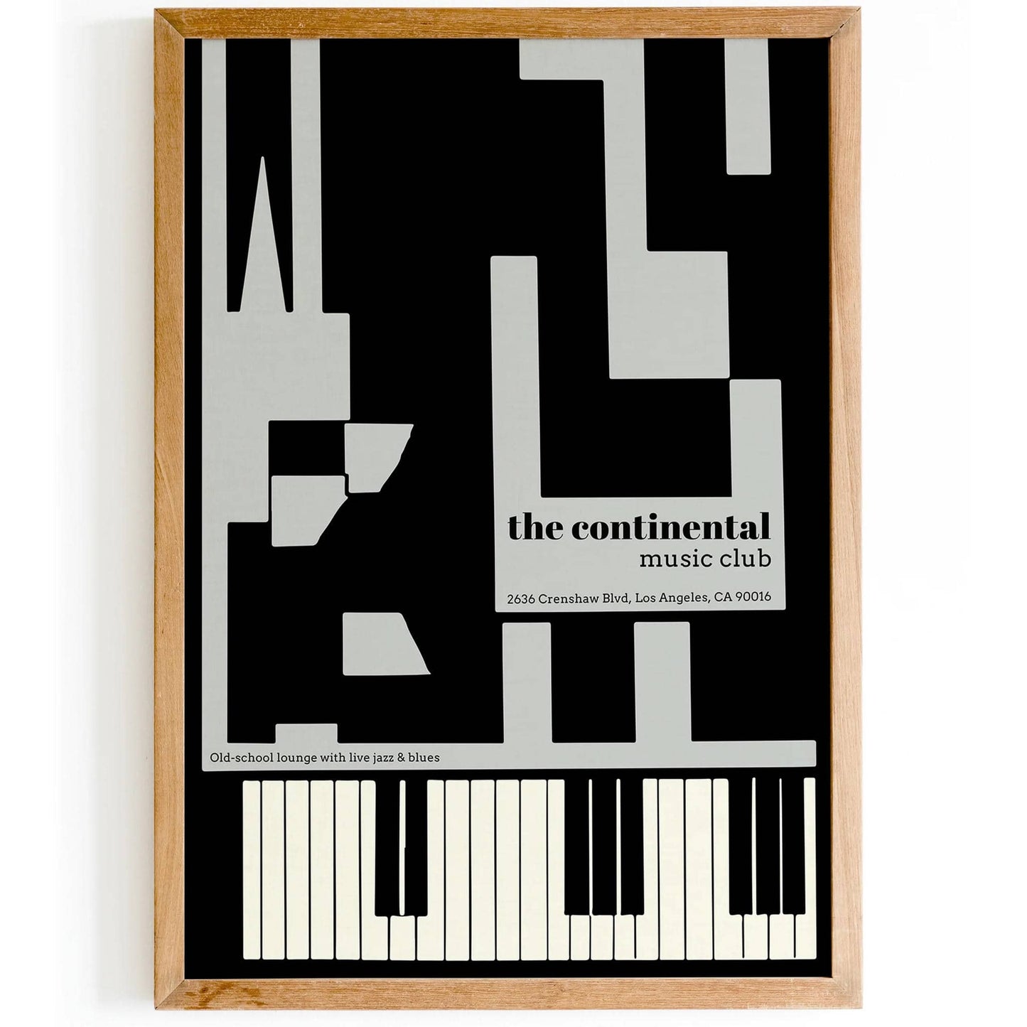 The Continental Music Club - LA Retro Poster - HypeSheriff