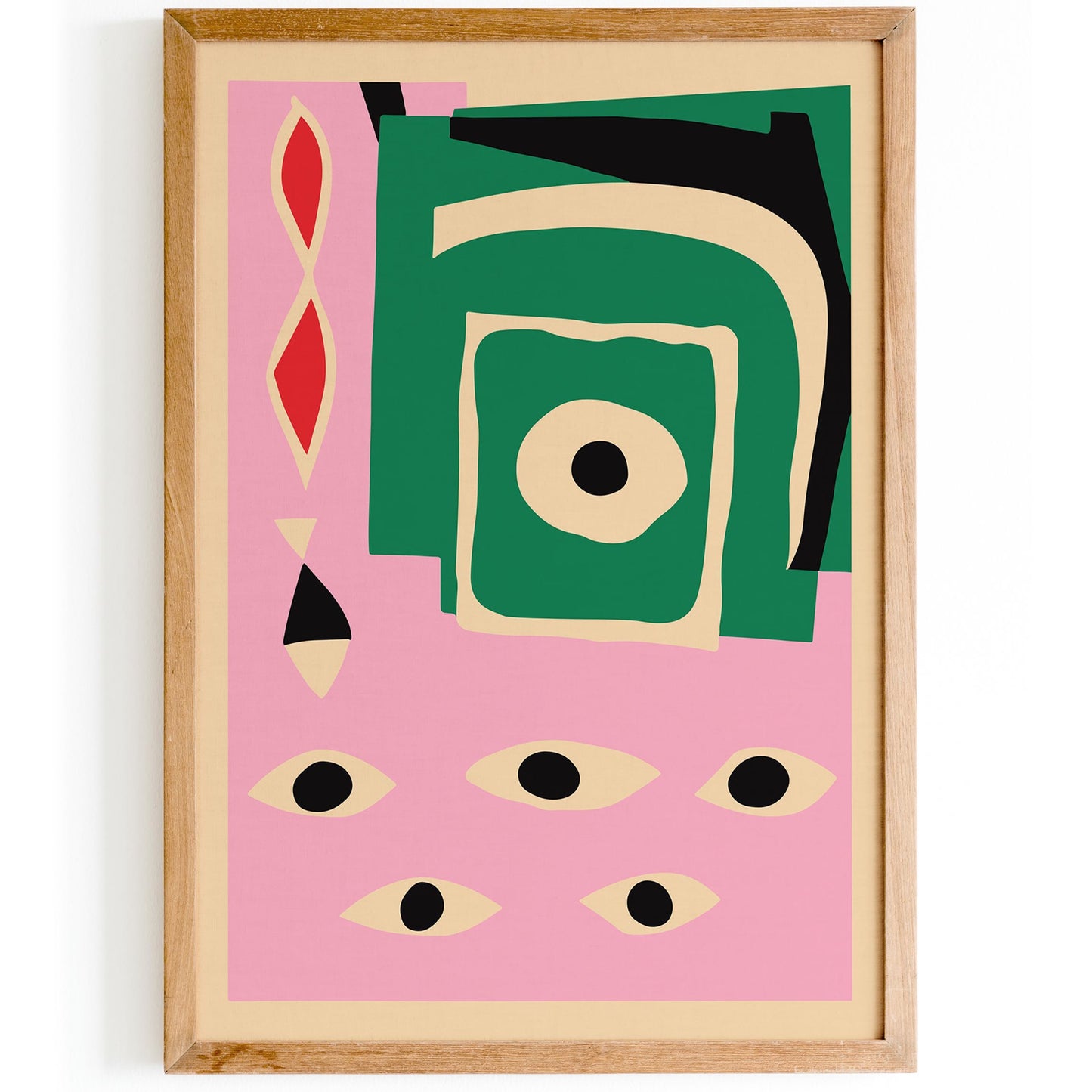 Abstract Eyes Poster Print