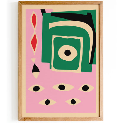 Abstract Eyes Poster Print