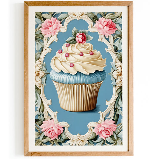 Elegant Baroque Cupcake Art Print