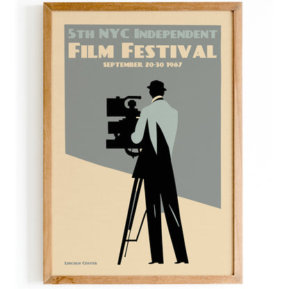 NYC Film Festival Vintage Poster Print