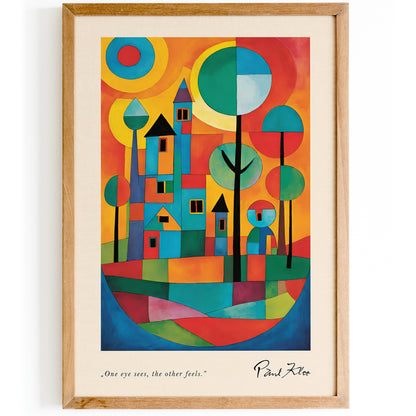 Magic Garden Colorful Paul Klee Poster