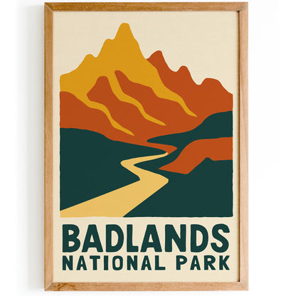 Badlands National Park Poster Print