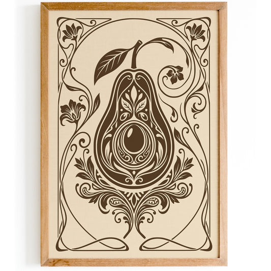 Vintage Avocado Poster