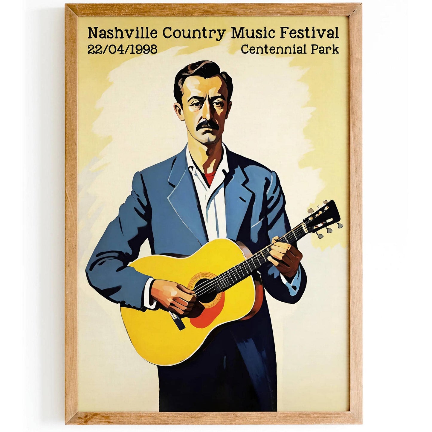 Vintage Nashville Country Music Festival Poster